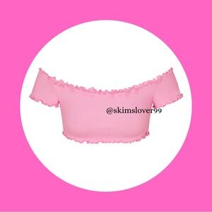 SKIMS - Logo Pointelle Super Cropped Top​
